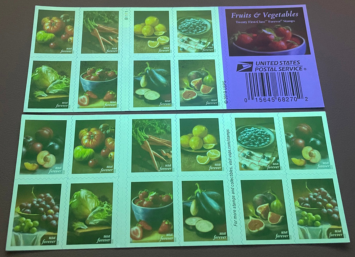 Fruit and Vegetables Forever First Class Postage Stamps