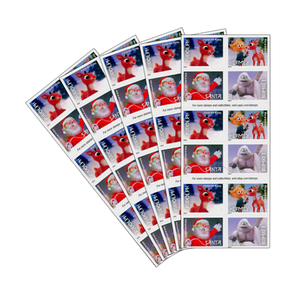 Stamps Rudell USPS Rudolph Christmas First Class Forever Postage Stamps – The Cheap ...