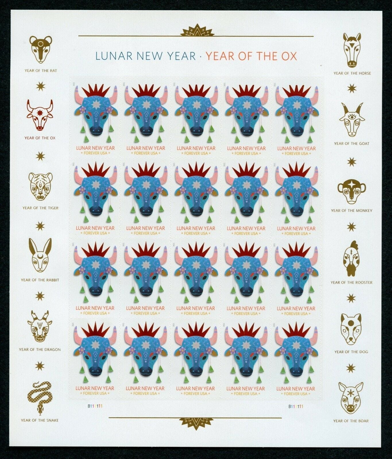Year of the Ox Lunar New Year Forever First Class Postage Stamps